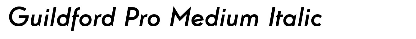 Guildford Pro Medium Italic